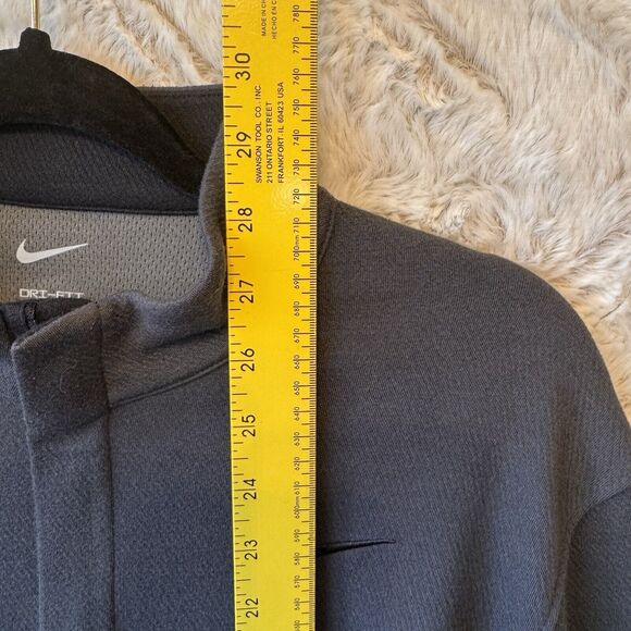 Nike Shirt Men's Size Medium Training Dri-fit Gray 1/4 Zipper Performance Gym - Picture 6 of 9